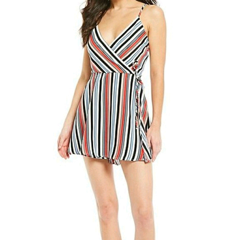 NEW Midnight Doll Striped Romper